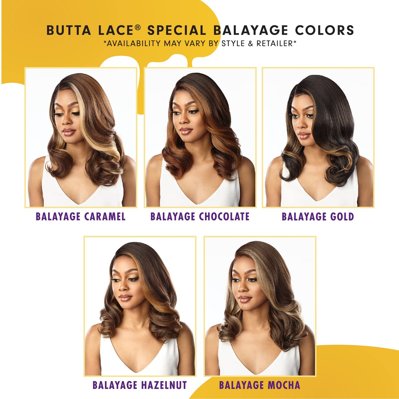 Butta Lace Wigs – Unit 34 Extra Wide 5 Inch Deep Parting Synthetic Preplucked…