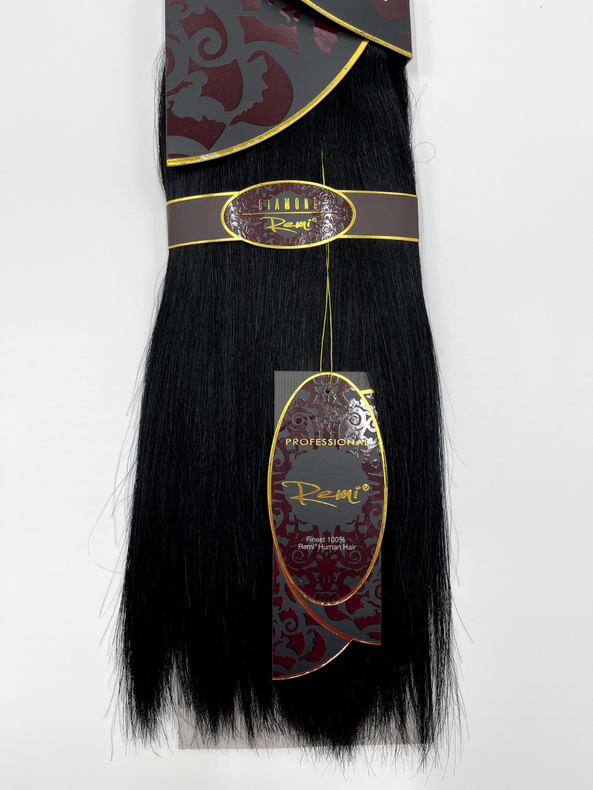 CLOSEOUT DIAMOND REMI 100% Human Weave Hair NATURAL YAKI 14″ #1-Black