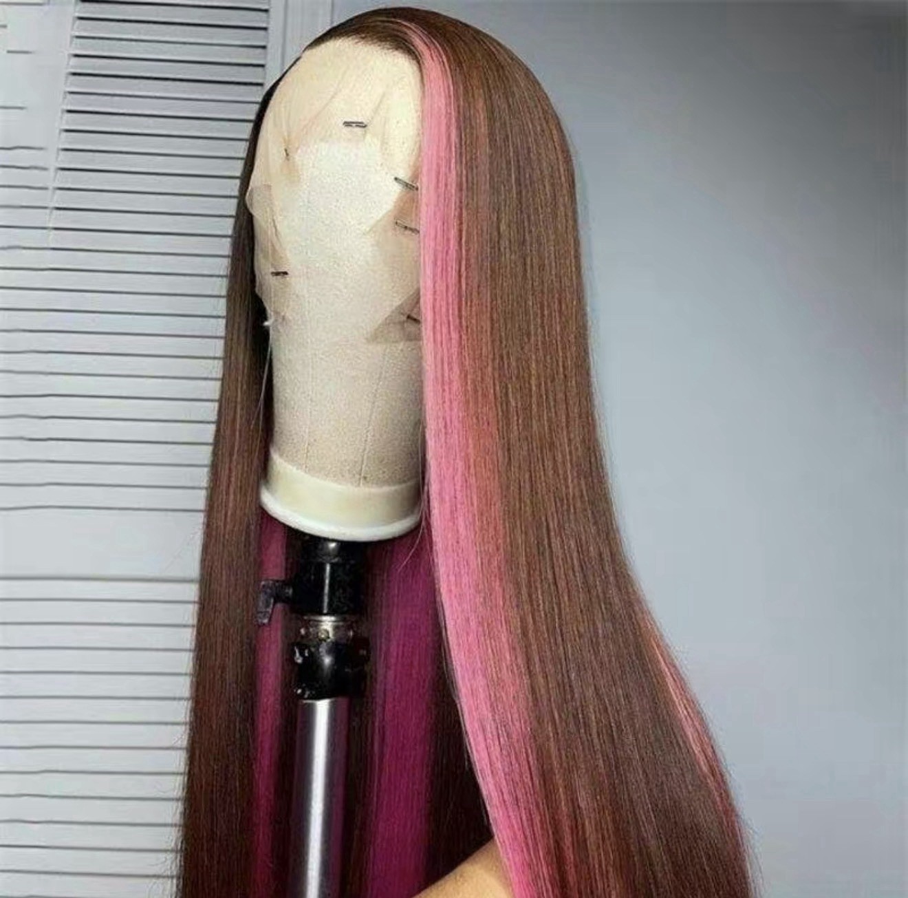 skunk stripe wig