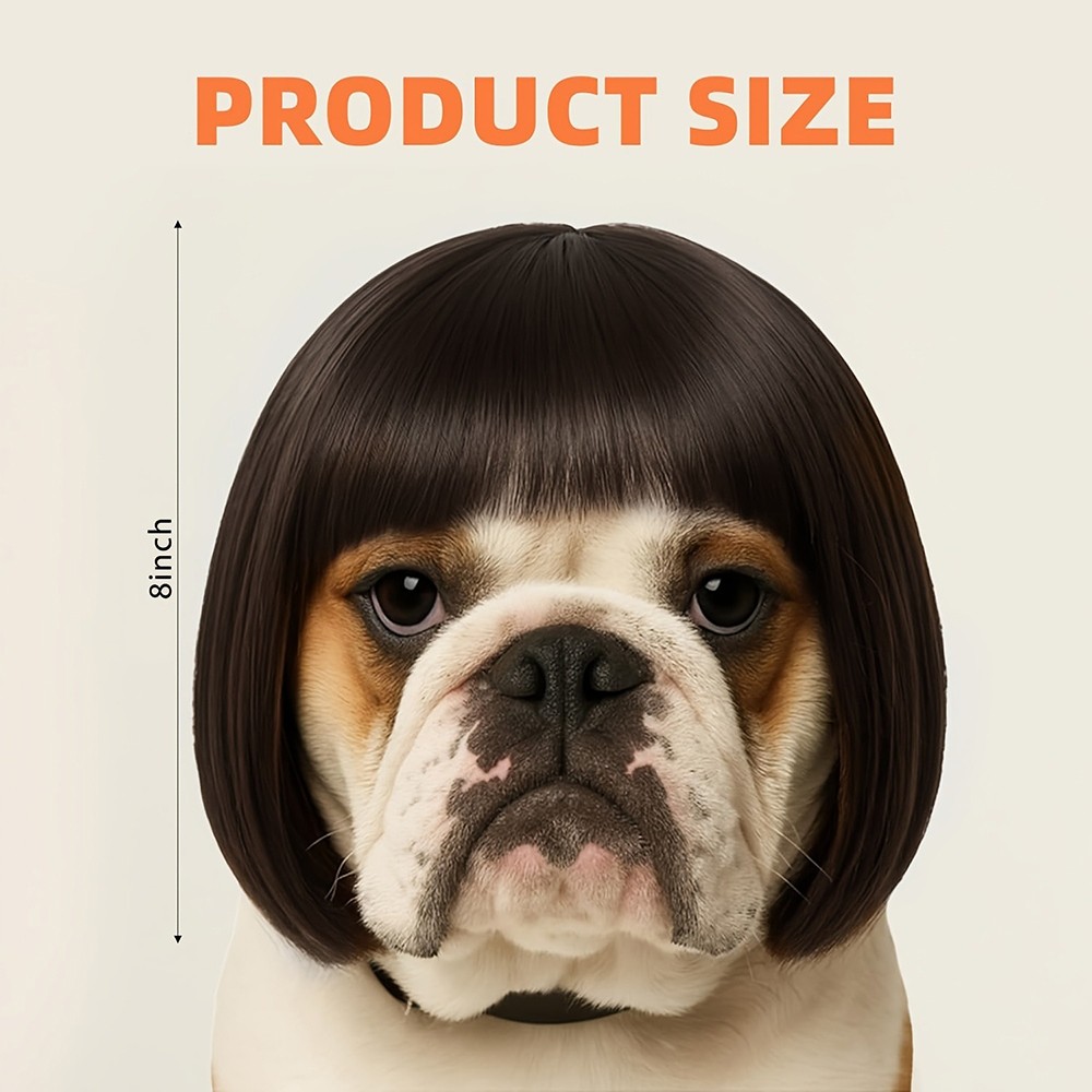 Lovely Charming Funny Eye-Catching Soft Comfortable Pet Universal Decorative Wig