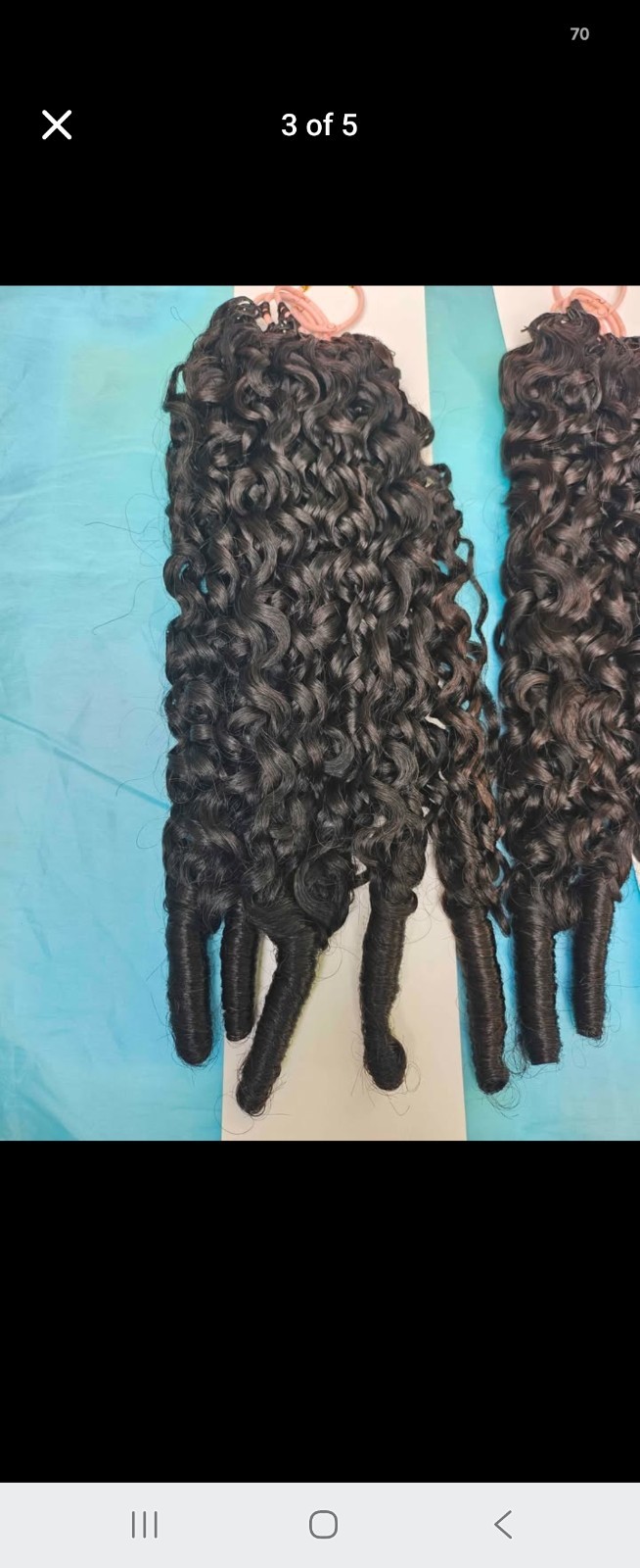 Human Crochet Hair Pre Looped 120g Burmese Curly