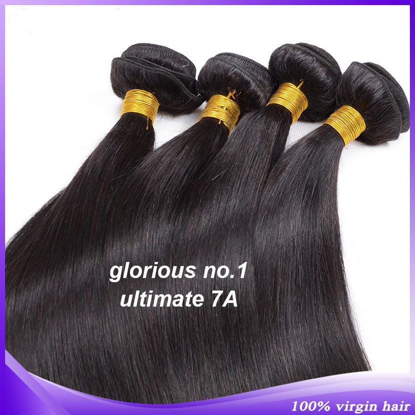 7A Brazilian Virgin Human Hair Weave Weft Straight Body Wave 3 Bundles Color LC