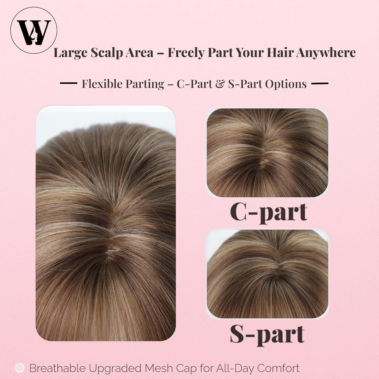 Cute 12″ Honey Brown Bob Wig, Lace Front, Bangs, Glueless, Daily Wear