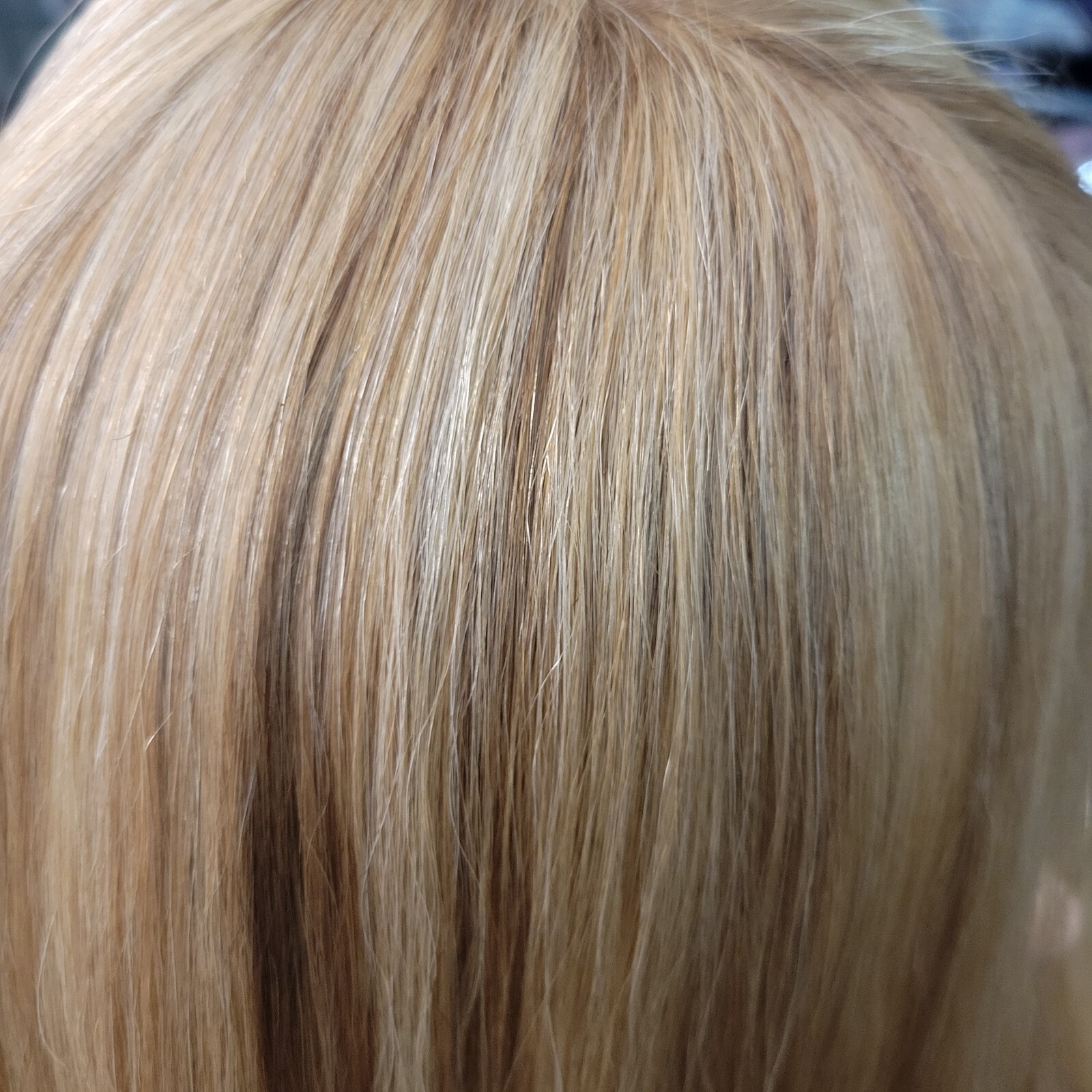 Clary’s 100% Virgin European human hair wig custom highlights blonde – 24 inches