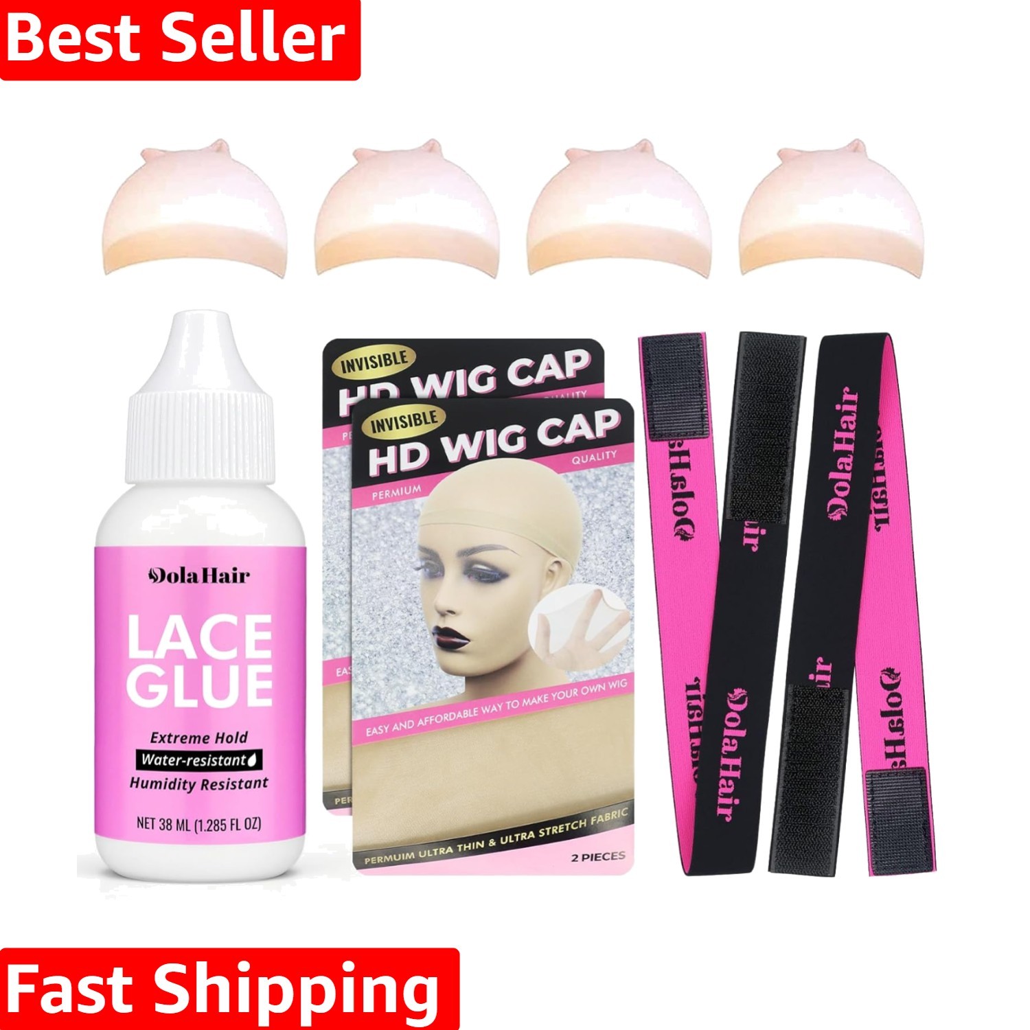 Lace Glue, 1.3 Ounce, Waterproof, Extreme Hold, Invisible Bonding for Wigs & …