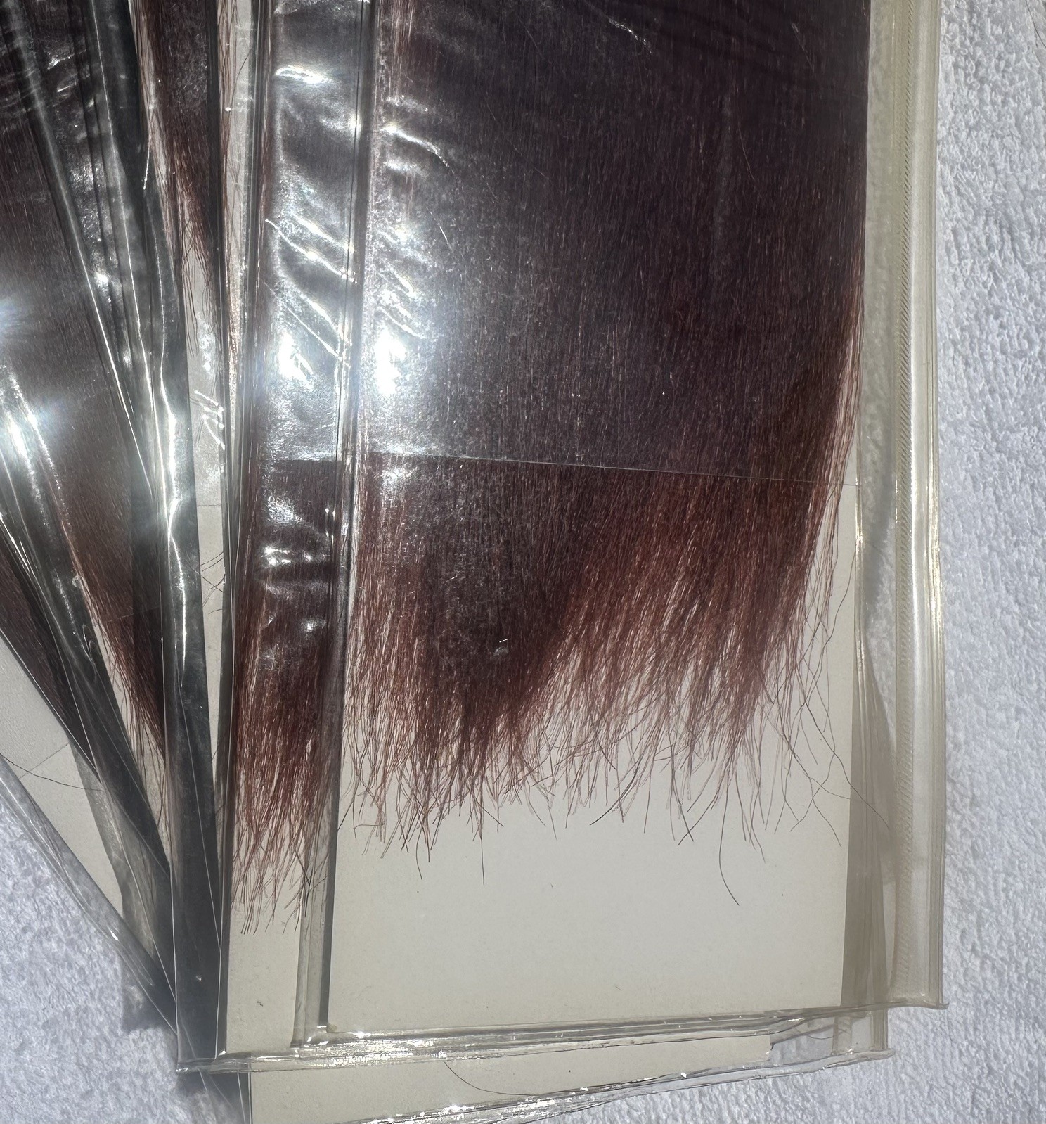 All 14 Pieces Yaki Skin Auburn Red/Brown 20”, 16” 100% Human Hair Extensions #32