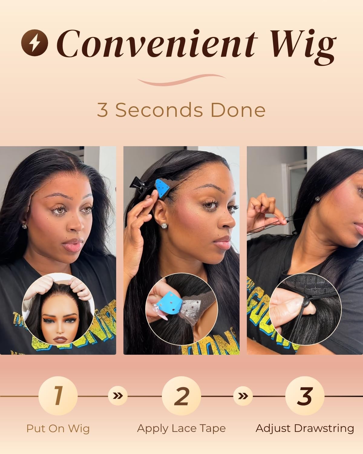 13×6 HD Lace Glueless Human Hair Wig 210% Density Pre-Plucked 20 Inch Straight
