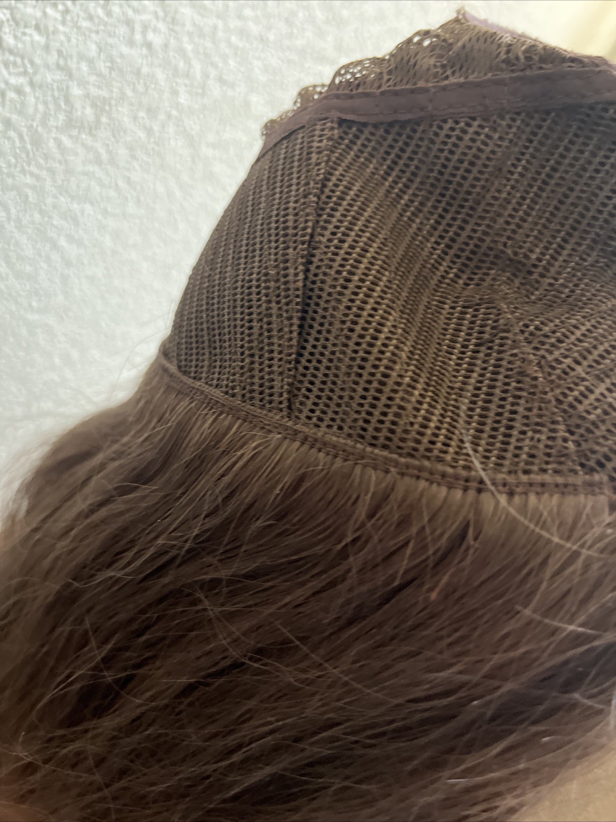 Vintage 100% Human Hair Wig From Indonesia Manufacture In Hong Kong