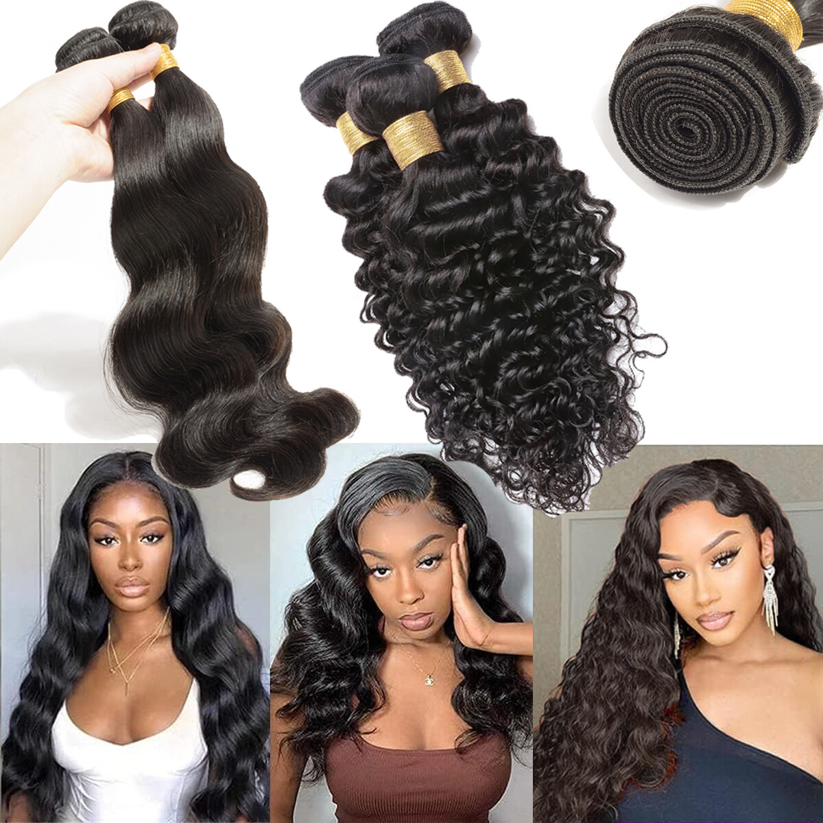 9A Yaki Curly Kinky 6 Bundles Peruvian Sew In Virgin Human Hair Extensions Weave