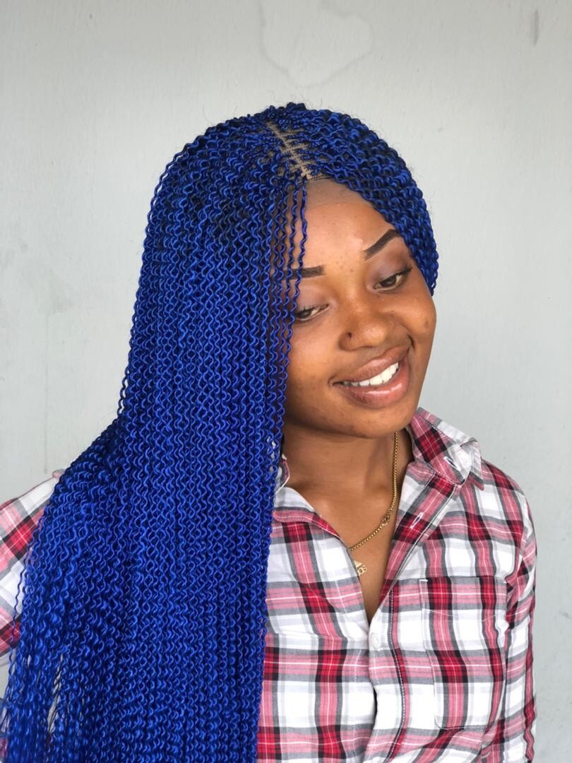 Braided wig Watermelon Wig. Length Is 26inches Long.