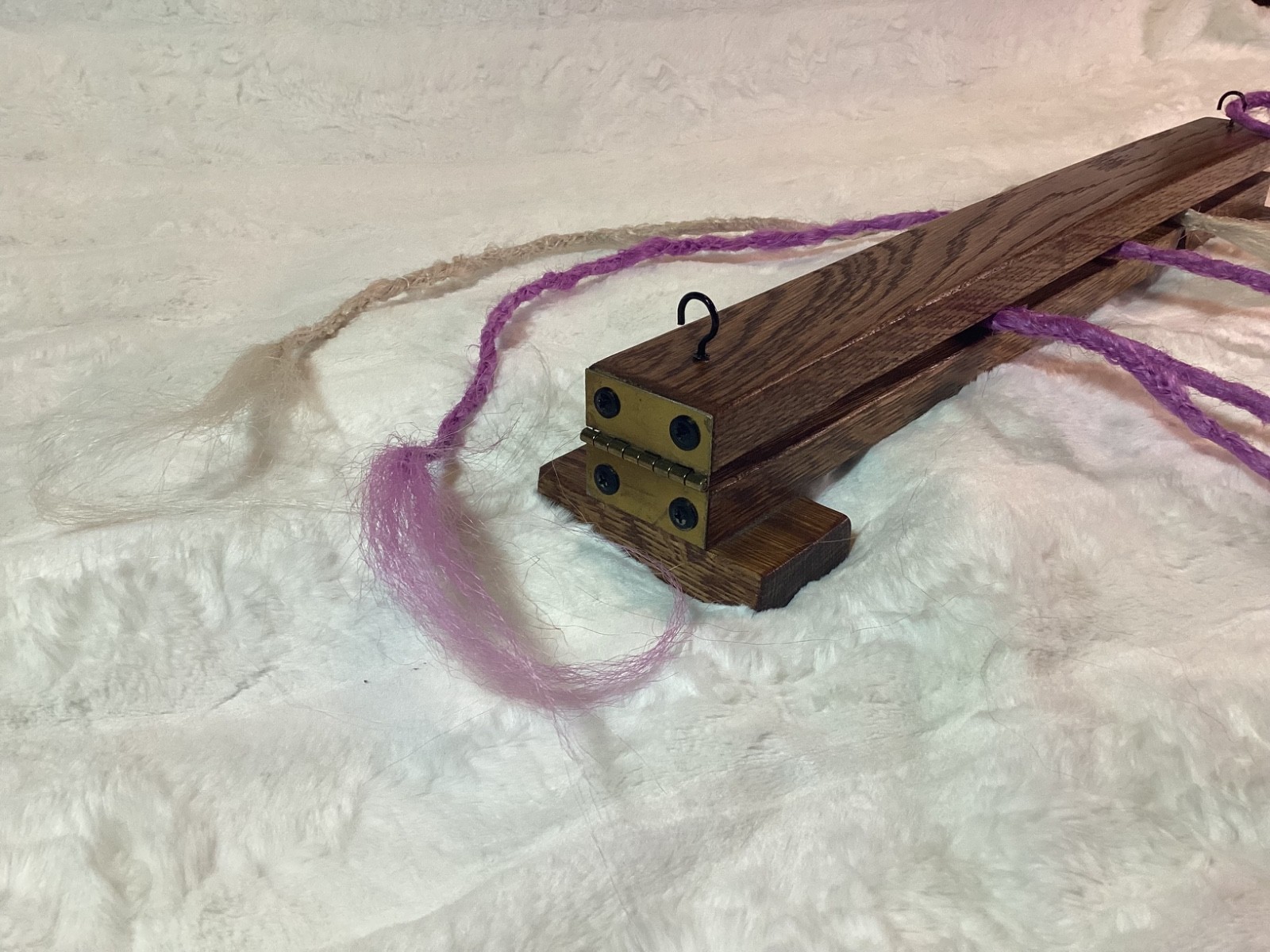 Handmade Hardwood Dreadlock Workstation | Synthetic Dread Extension Table | 22″