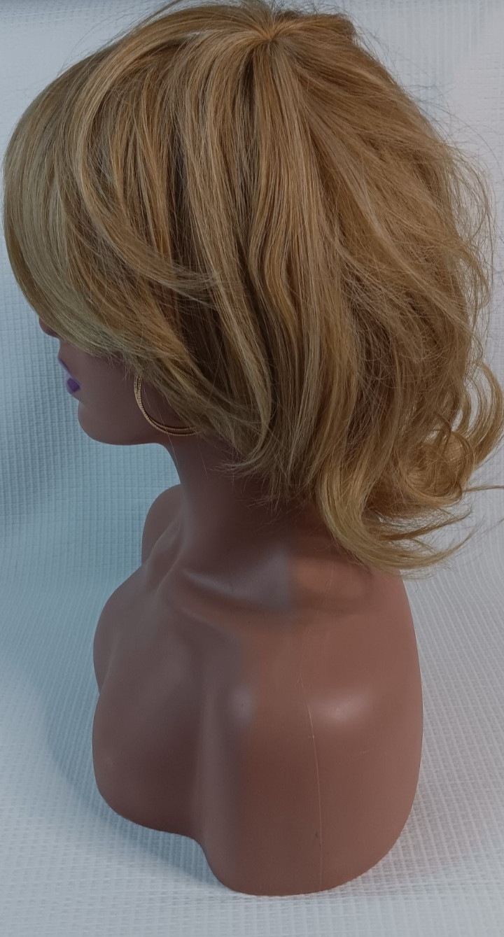 Women’s breathable net adjustable buckle thick synthetic Spring Honey hair wig
