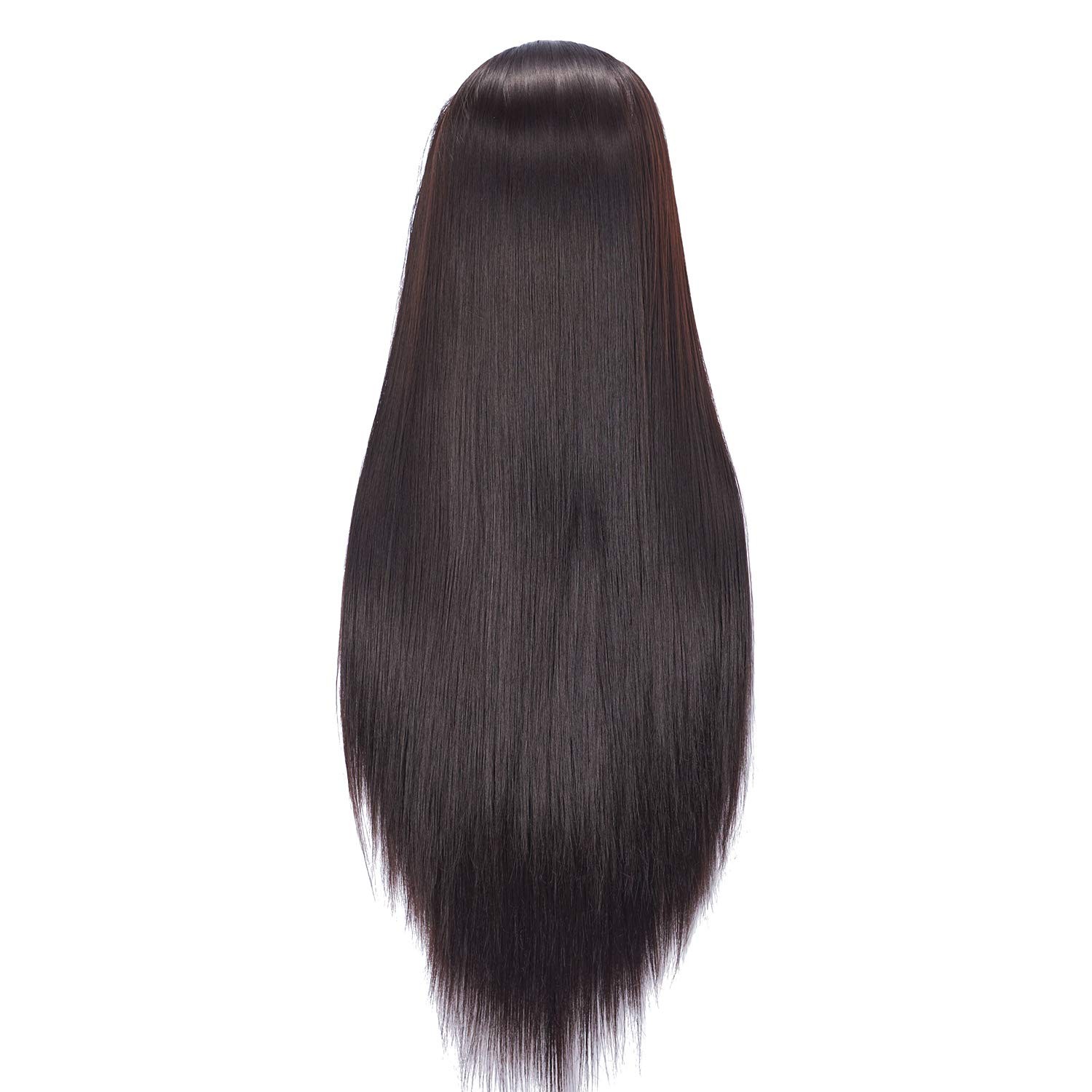 Hairlink 26-28” Mannequin Head Synthetic Fiber 1 Count (Pack of 1), black