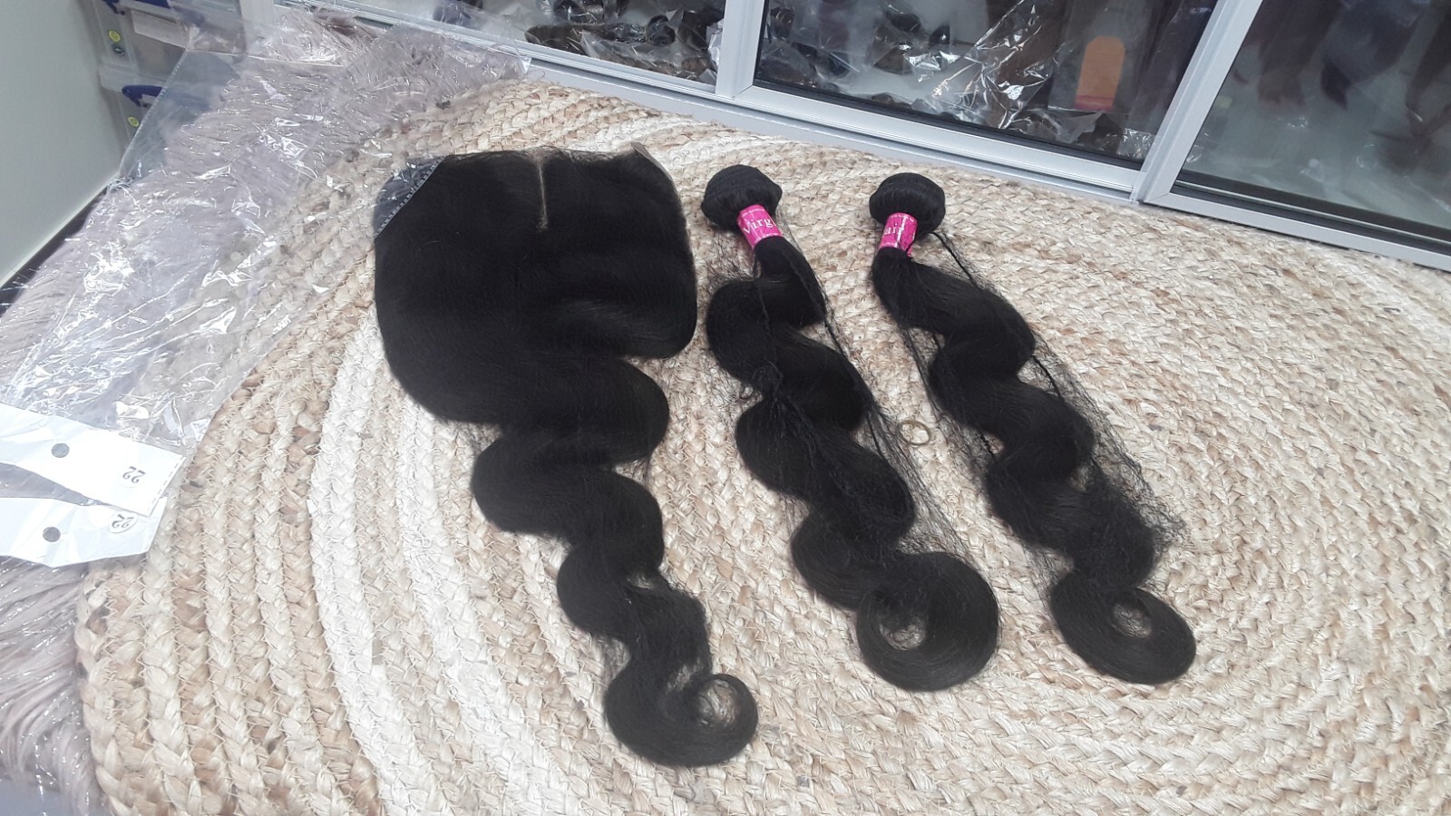 13A+ BRAZILIAN VIRGIN HUMAN HAIR BODY WAVE BUNDLES 22+22&20INCH 7X7 CLOSURE 290g