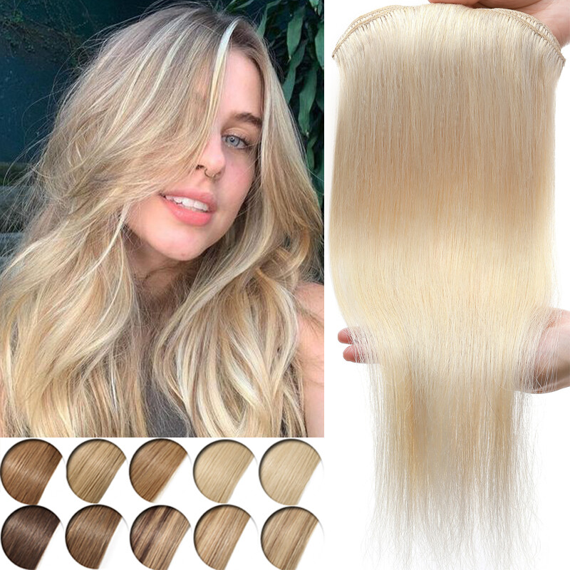 CLEARANCE 100% Real Human Hair Extensions Clip In Remy Hair 8PCS Full Head Blond