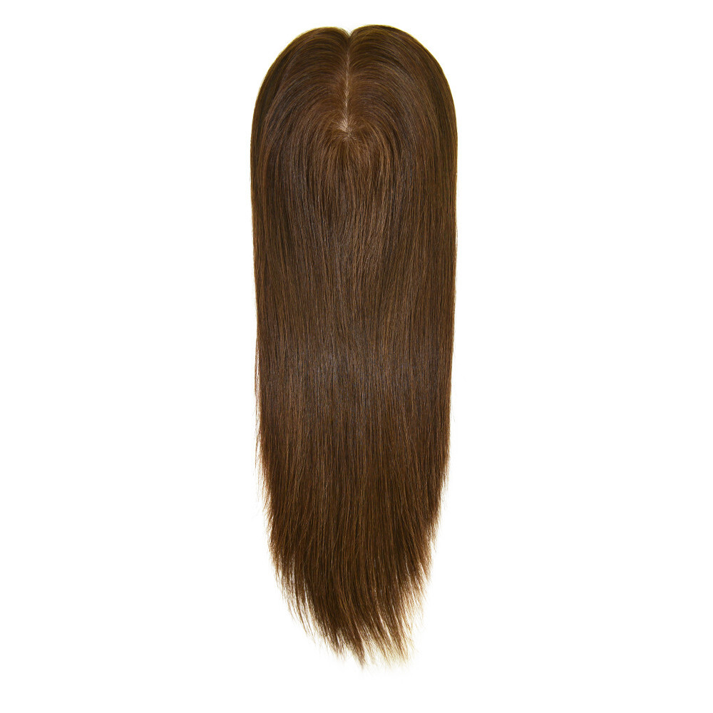 Topper for Women Human Cuticle Remy Hair Silk Top Mono Piece Long Hair 15” TP35