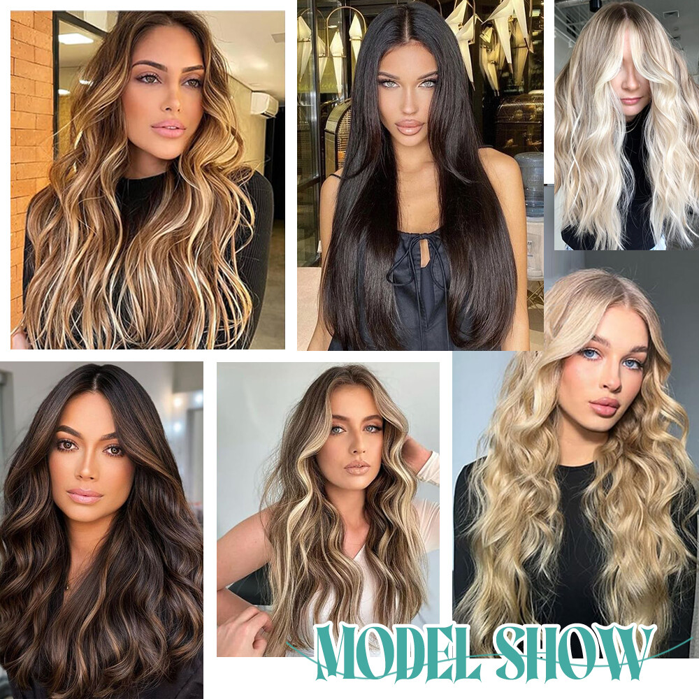 Thick V-Shape One Piece Clip In Highlight Remy Human Hair Extensions Full Head