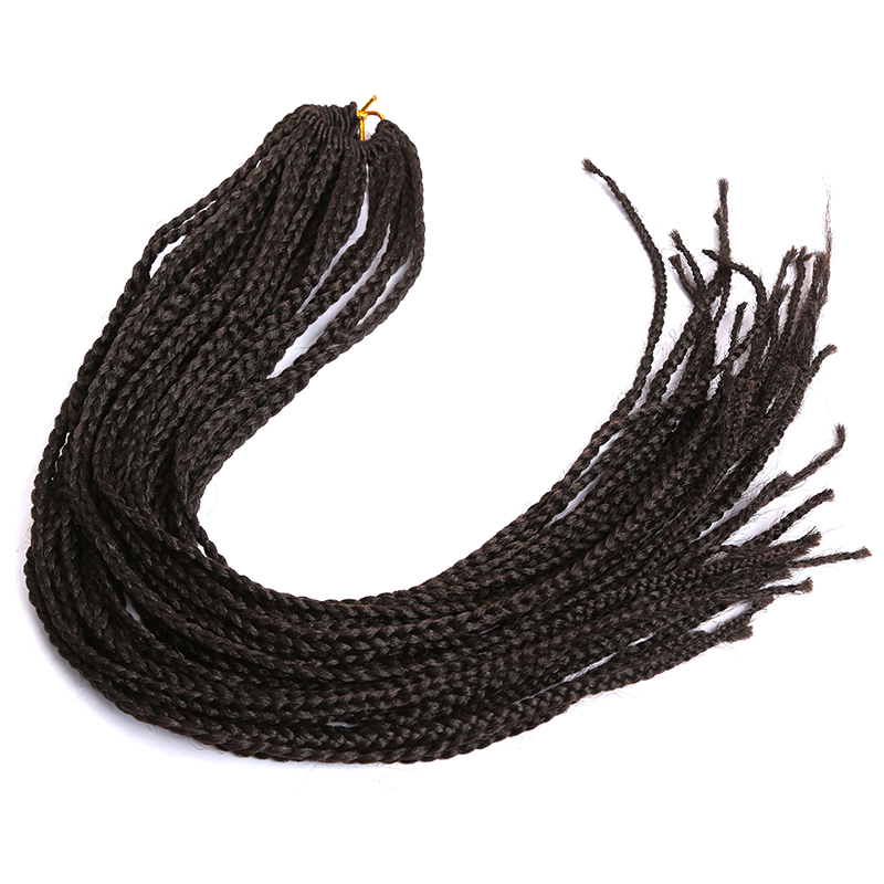 18 Inch Crochet Style Box Braids Top Synthetic Human Hair Blend Pre-braided