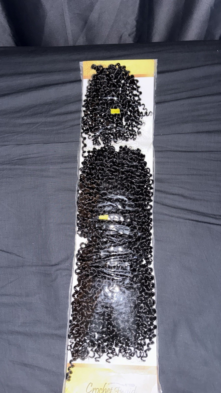 Zury VII Crochet Braid Hair Extension Curly Black 9-11in V-9-10-11 V-Shape
