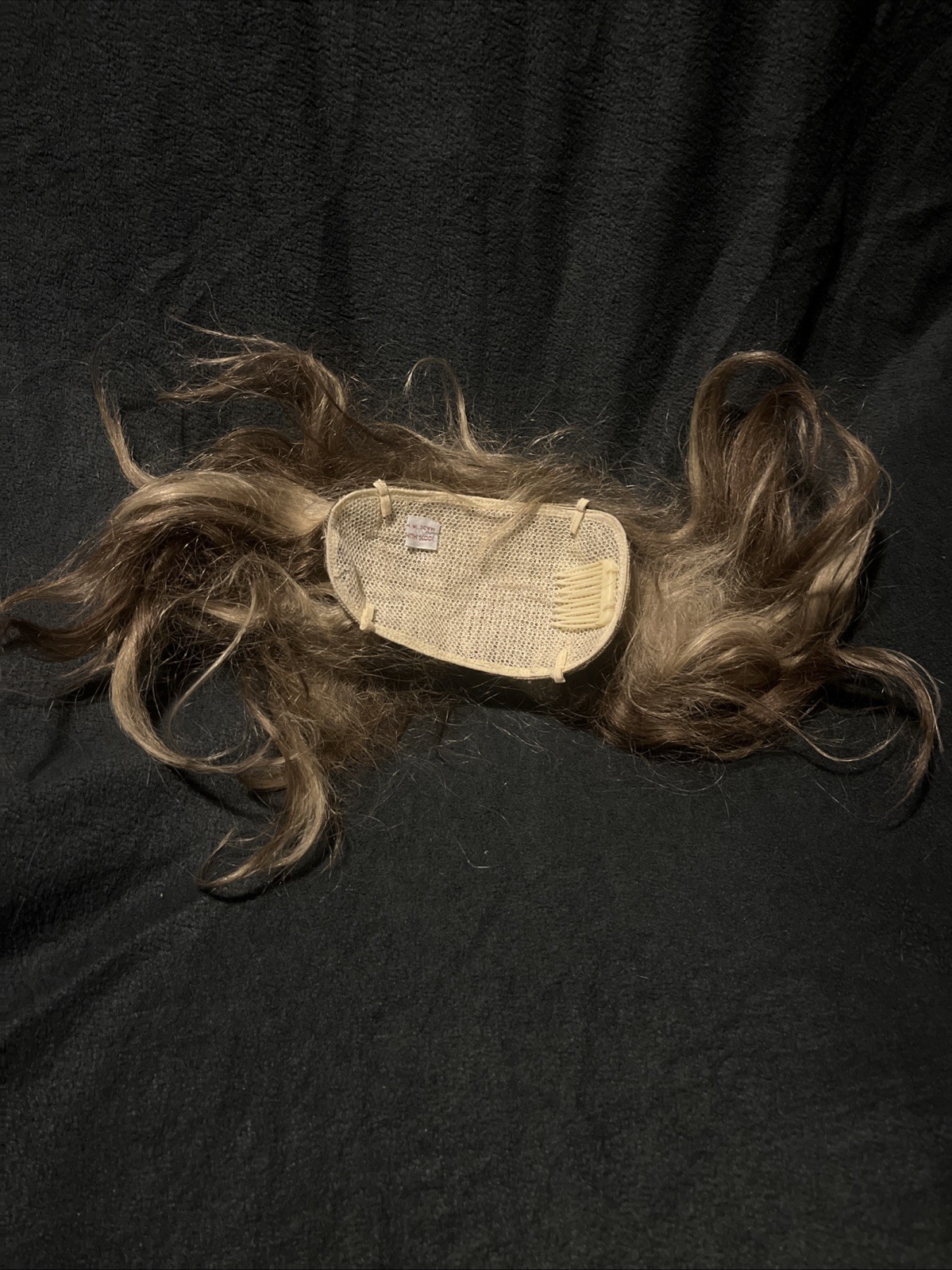 Lot Of VINTAGE 100% Human HAIR Wigs And Wiglets, Hairpieces in Striped Box