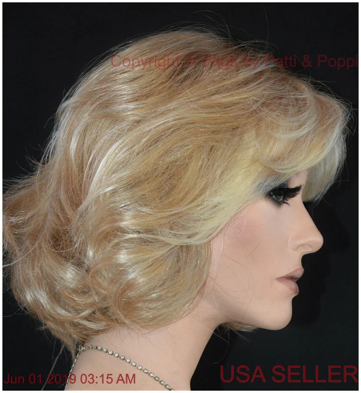 Modern Motif Gabor Wigs GL14-22SS Sandy Blond Lace Front monopart Beachy Waves