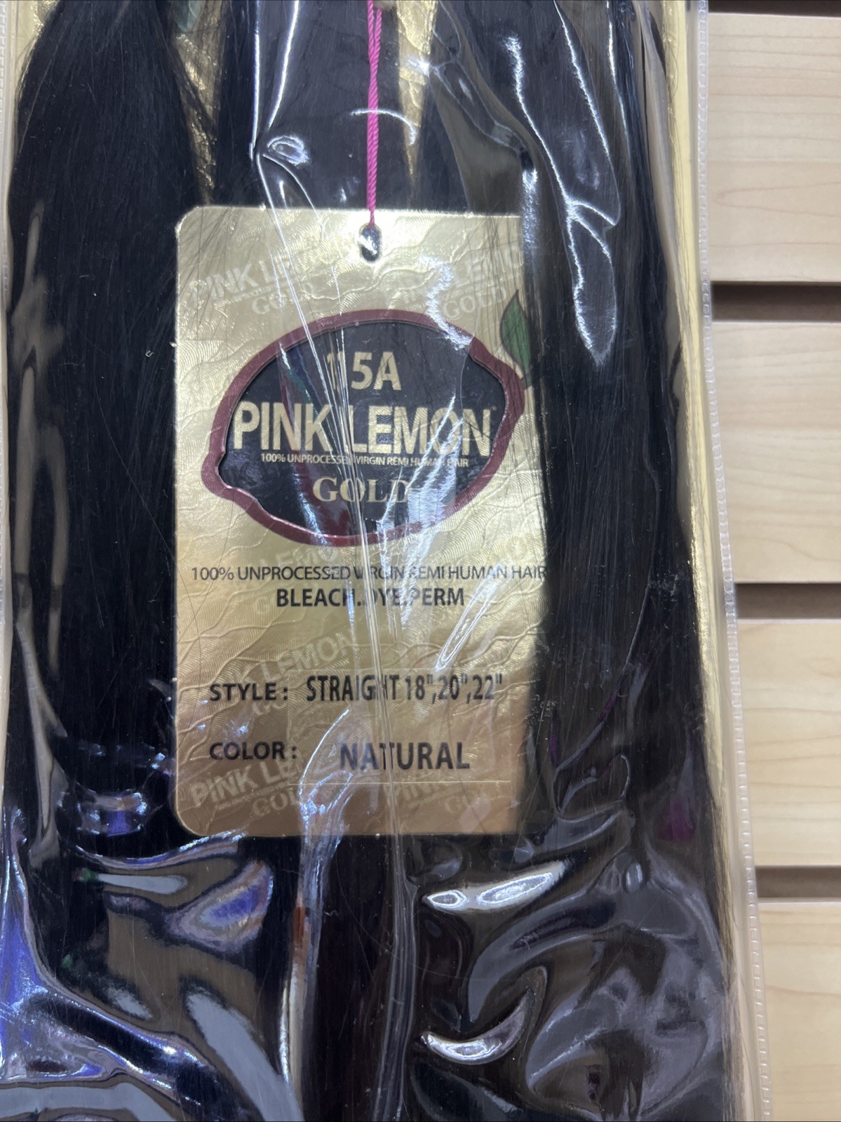 Pink Lemon 100% Human Hair 3 Bundle 18”20”22” Straight Natural Colour ￼
