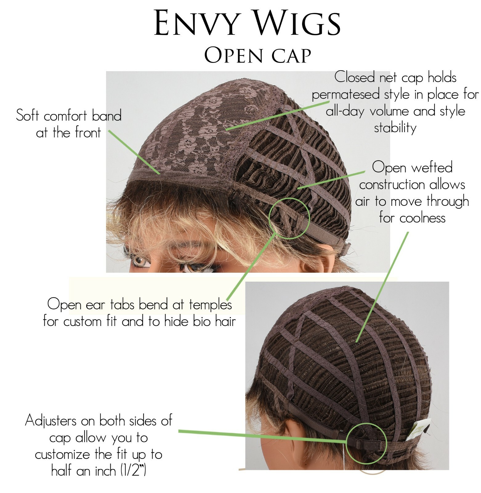 SHARI LARGE WIG by ENVY, **ALL COLORS!* Large Cap, Short Trendy Pixie, NEW
