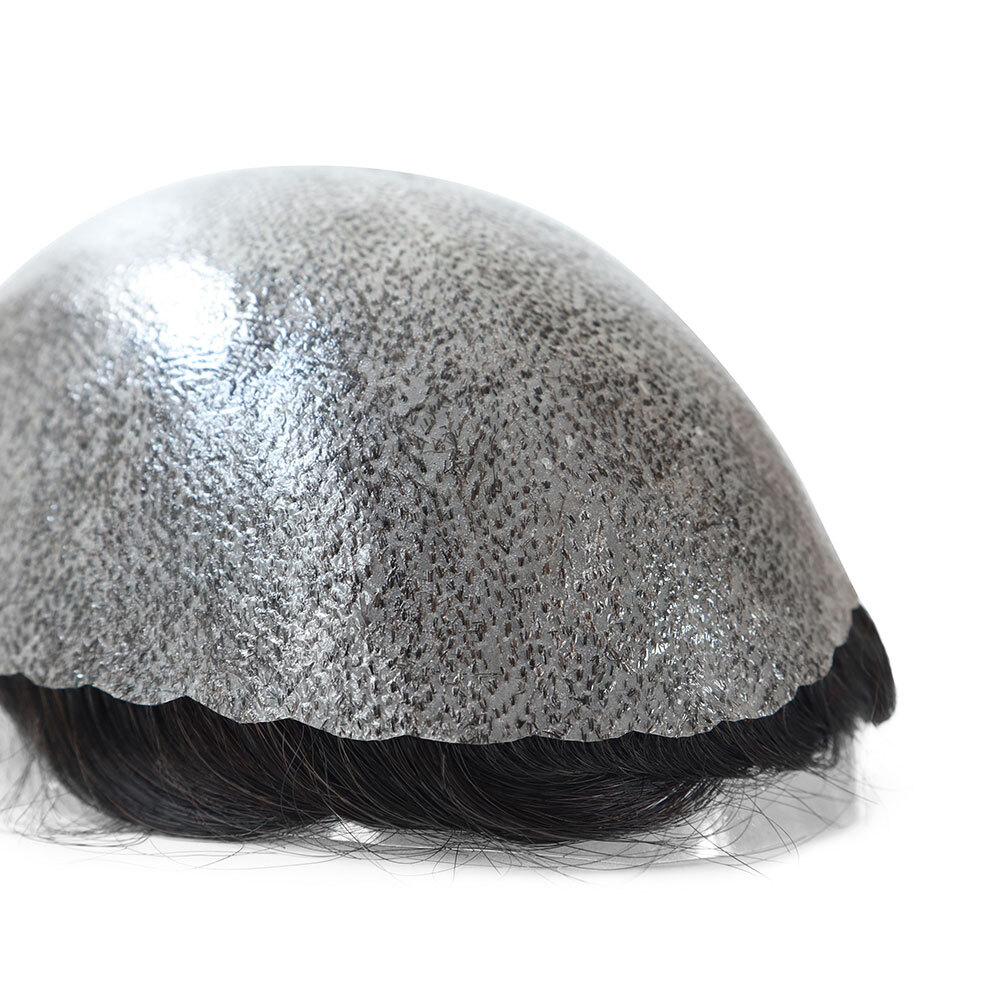 Mens Hair Replacement System Injection Skin Men Toupee Wig Hairpieces Human Hair