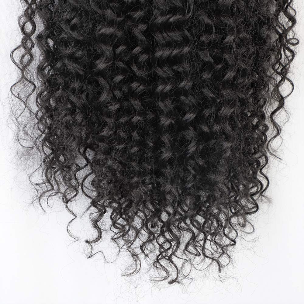 Kinky Curly Drawstring Ponytail with Soft Fiber for Natural Hair Appearance