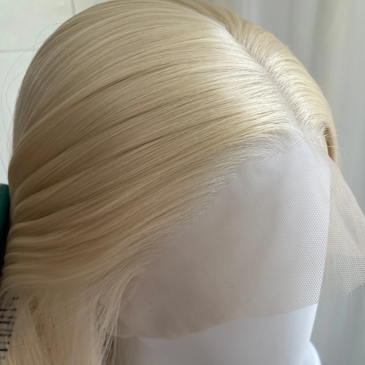 Soft Blonde Women Lace Frontal Wigs Heat Resistant Hair Long Straight