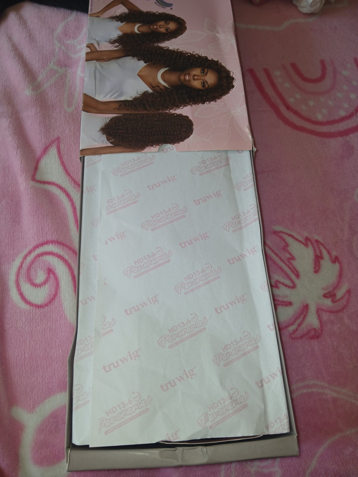 Human Hair Mix Blend Curly Auburn 360 Lace Wig
