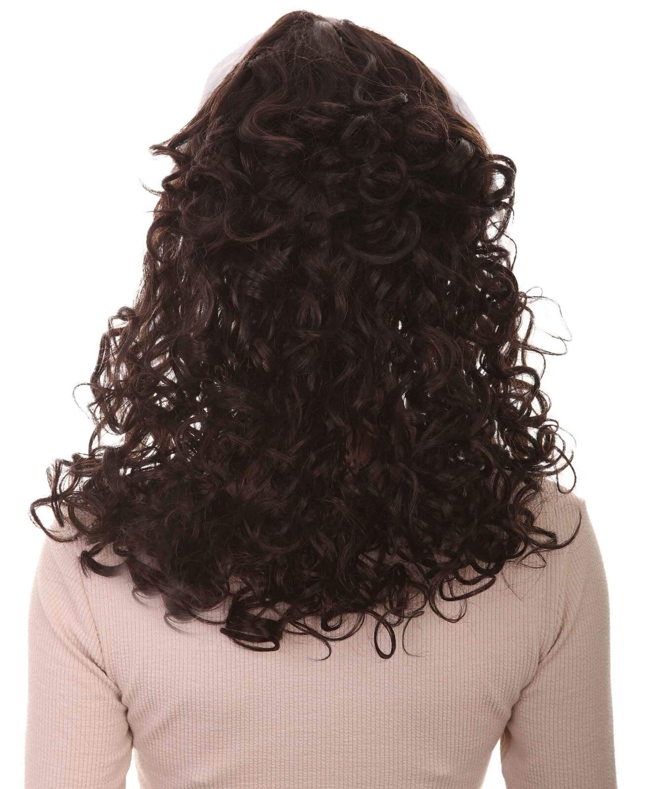 60s Homemaker Womens Dk. Brown Vintage Wig Premium Breathable Capless Cap HW-147