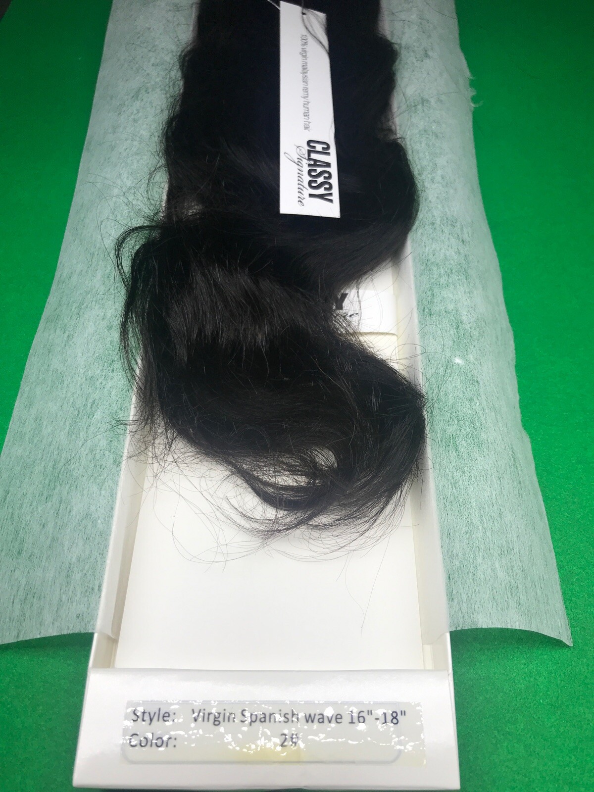 Classy Signature Virgin LACE_CLOSURE_SPANISH_WAVE_16″-18″_#2