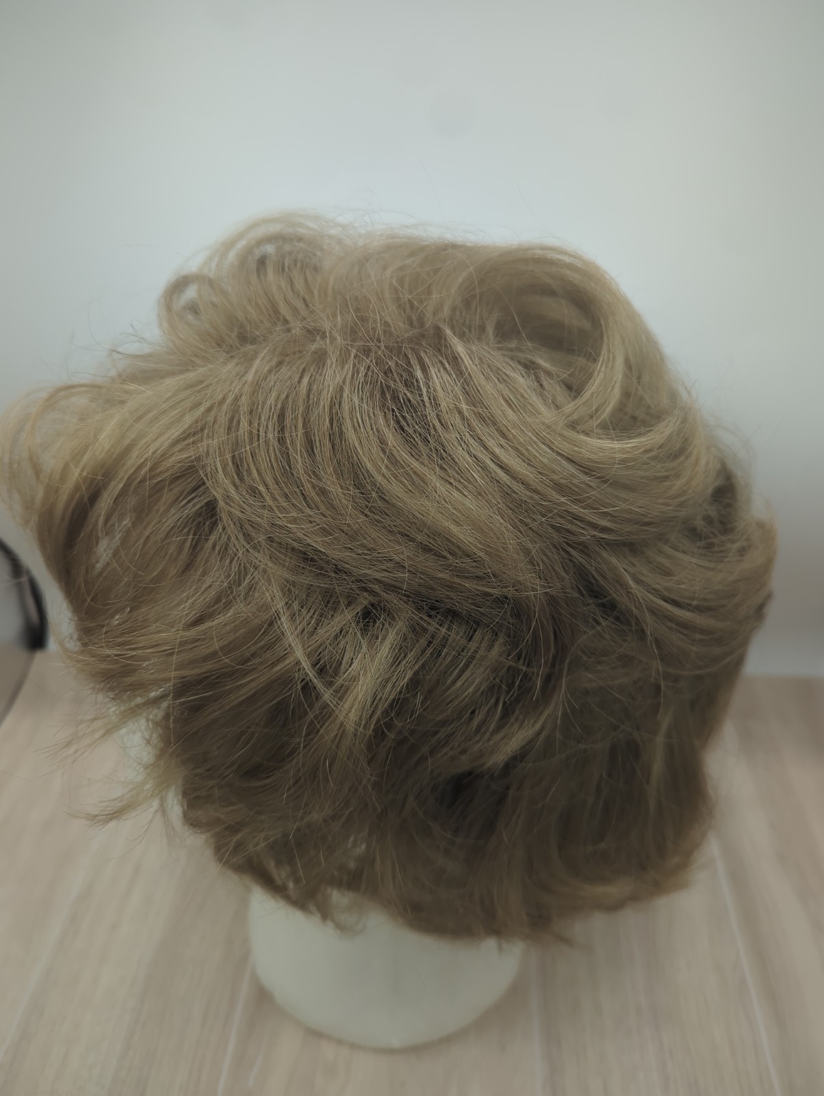 Fashion Club Designs Short Curly Wig Joy 14 Large, Light Ash Brown