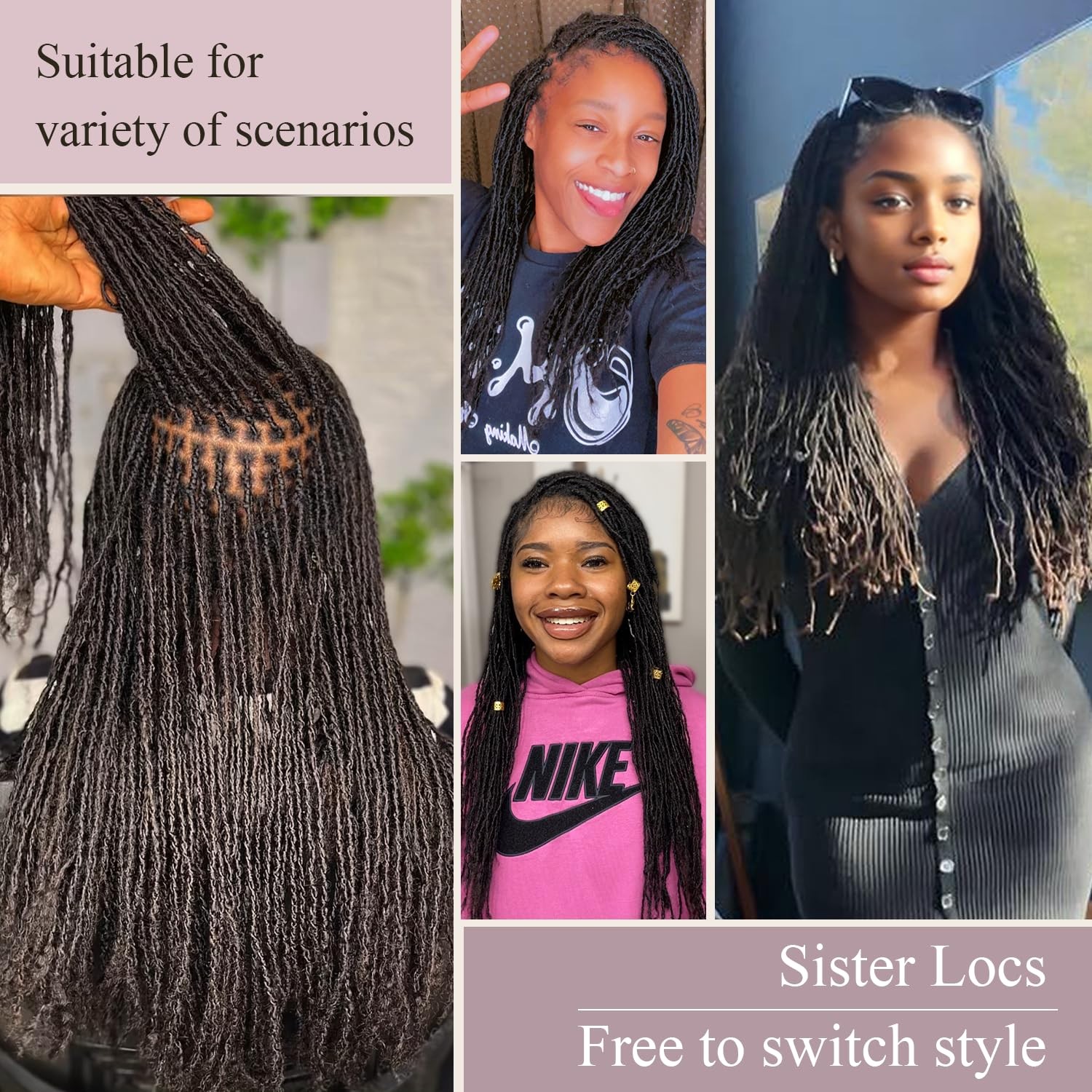 Originea Sister Locs Extensions Human Hair Curly Tips Permanent Micro Locs