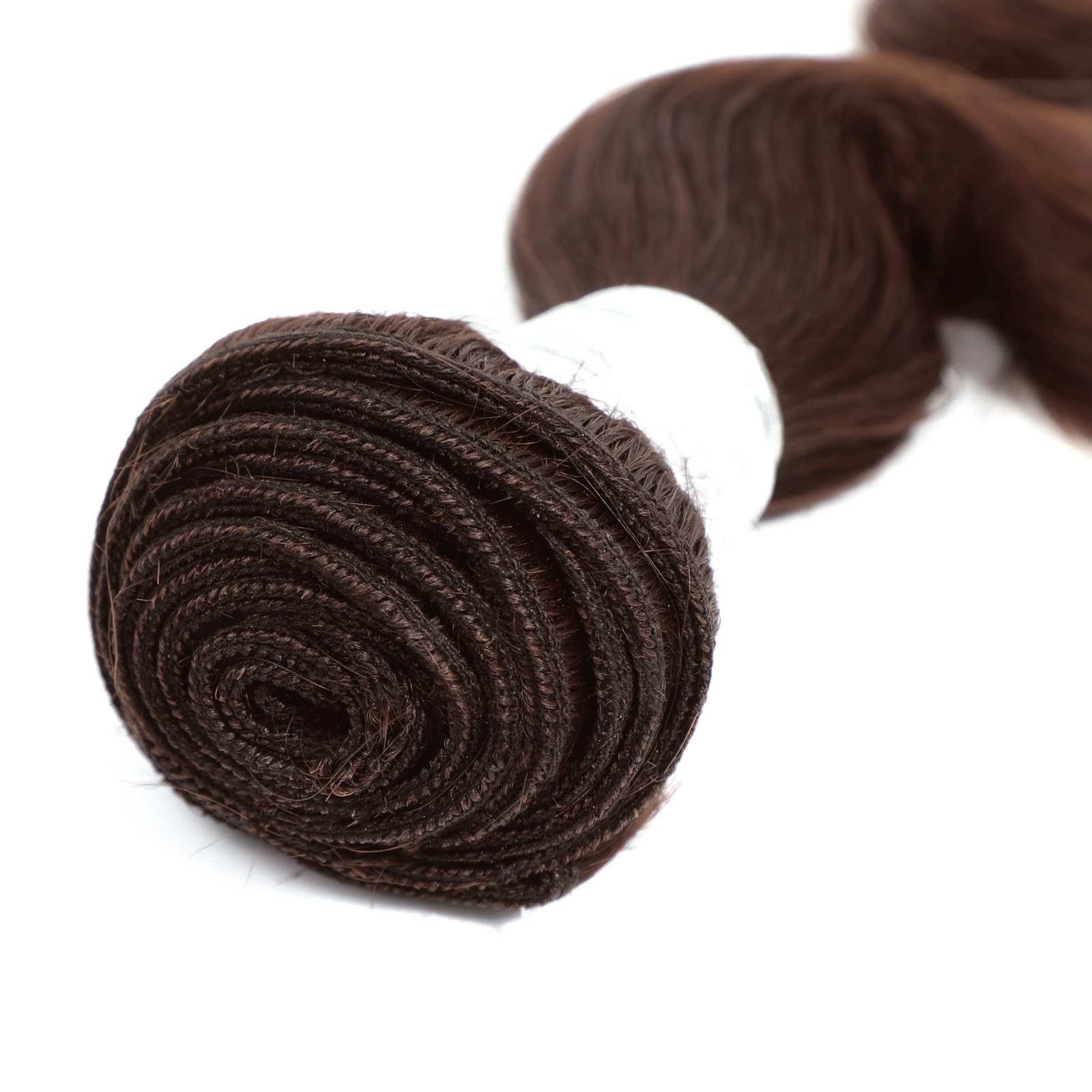 Alher 4 Chocolate Brown Bundles 2X6 Long Deep Part Closure 14 16 1814 In Dark