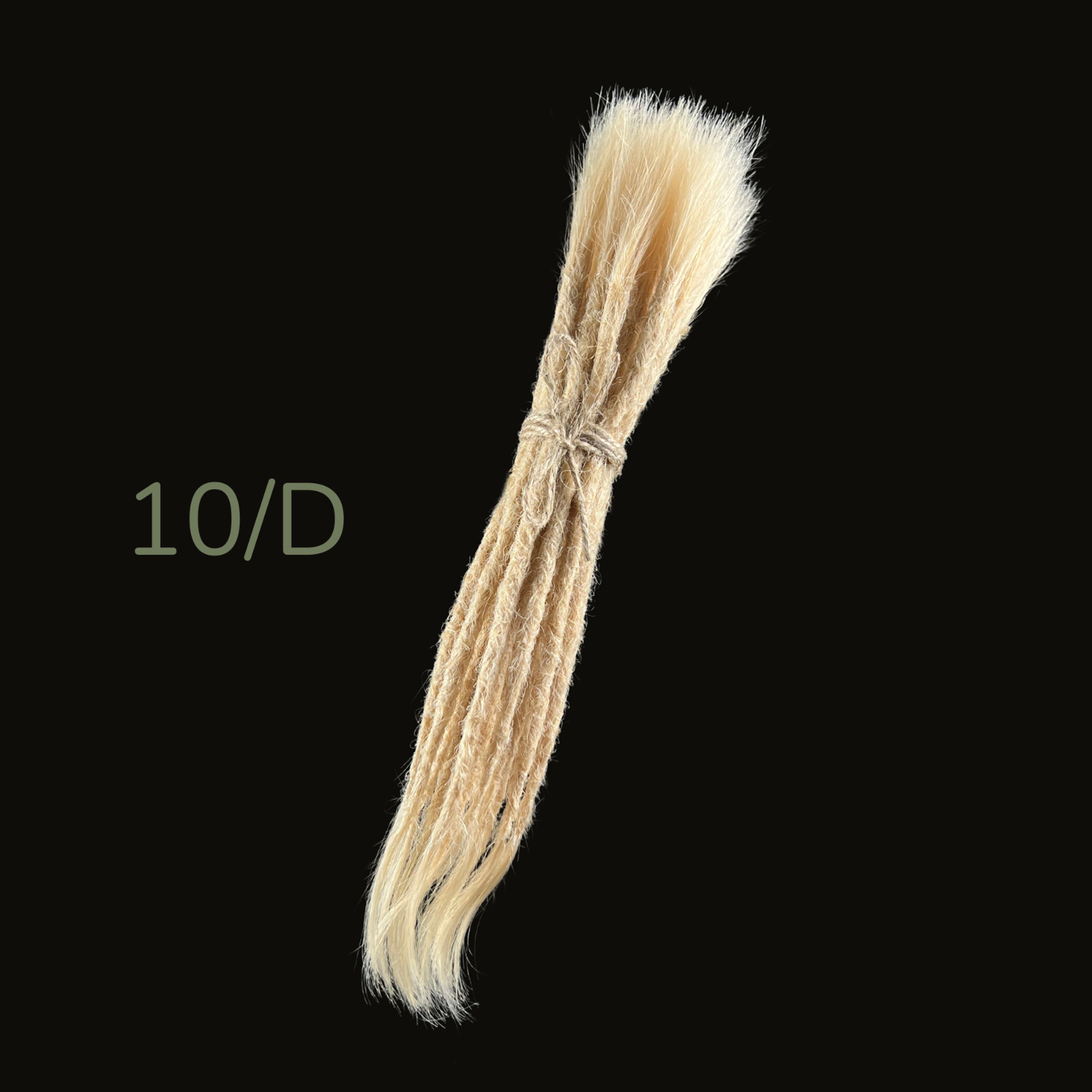 Bright Dreads 10 pcs Human Hair dreadlock extensions natural, 100% Human Hair