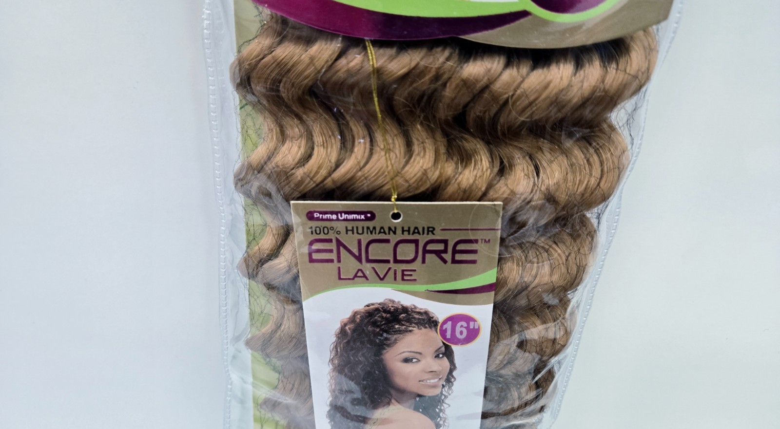 Janet Collection 100% Human Hair Crochet Braid Deep Bulk 16″ Color 27