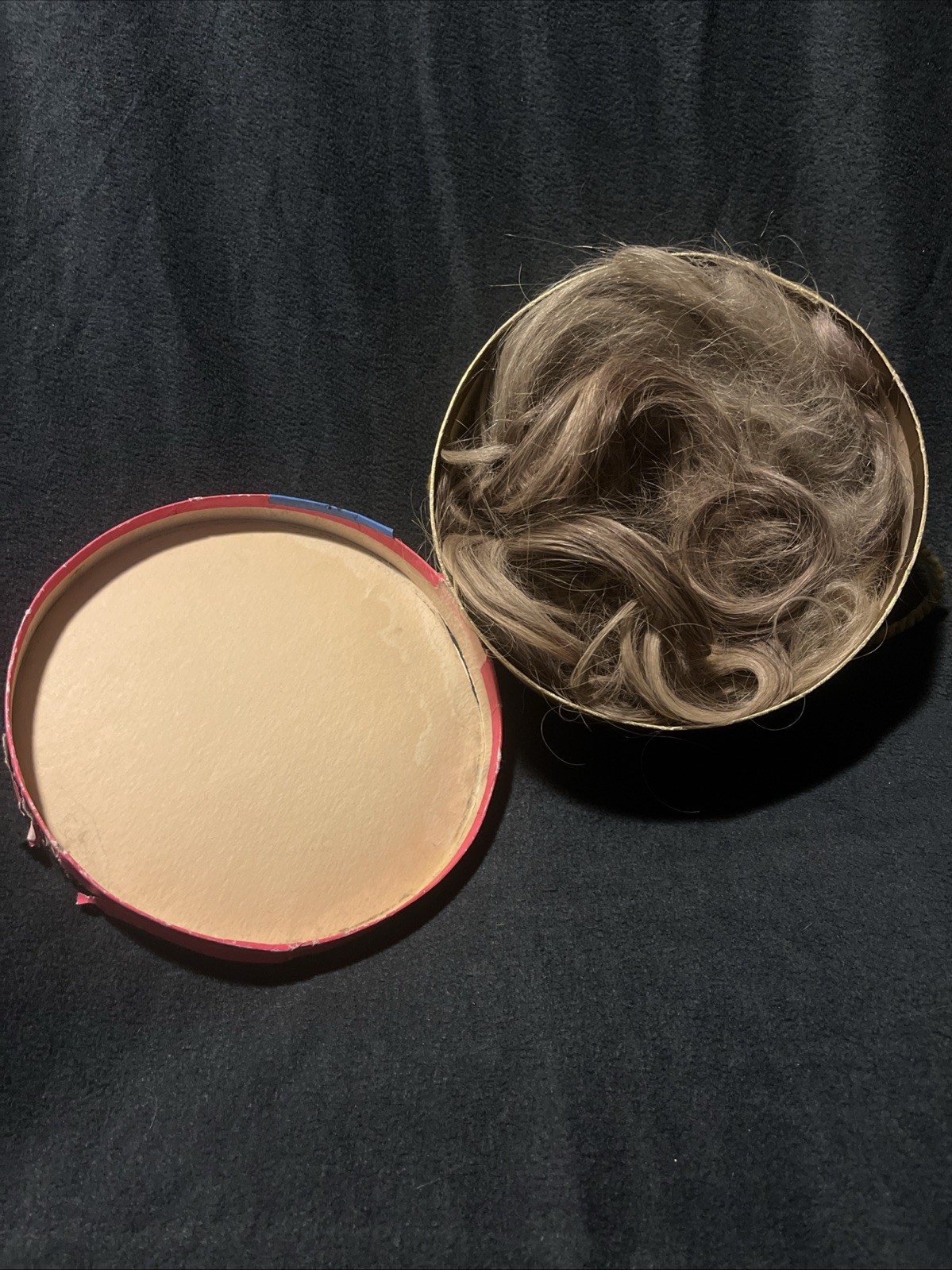 Vintage 50s/60s Tovar-Tresses Wig Box with 3 hairpieces 100% Human / Synthetic