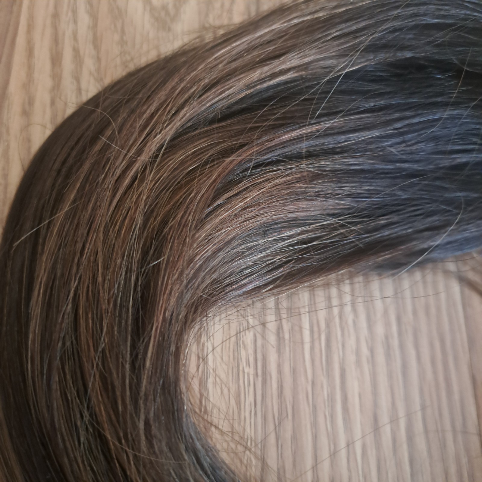 DOORES Clip in Hair Extensions Human Hair, Dark Brown to Chestnut Brown 14″ 7 PC