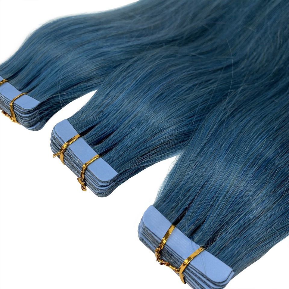 Invisible Tape In Hair Extensions 100% Real Human Hair Highlight Fashion Hair