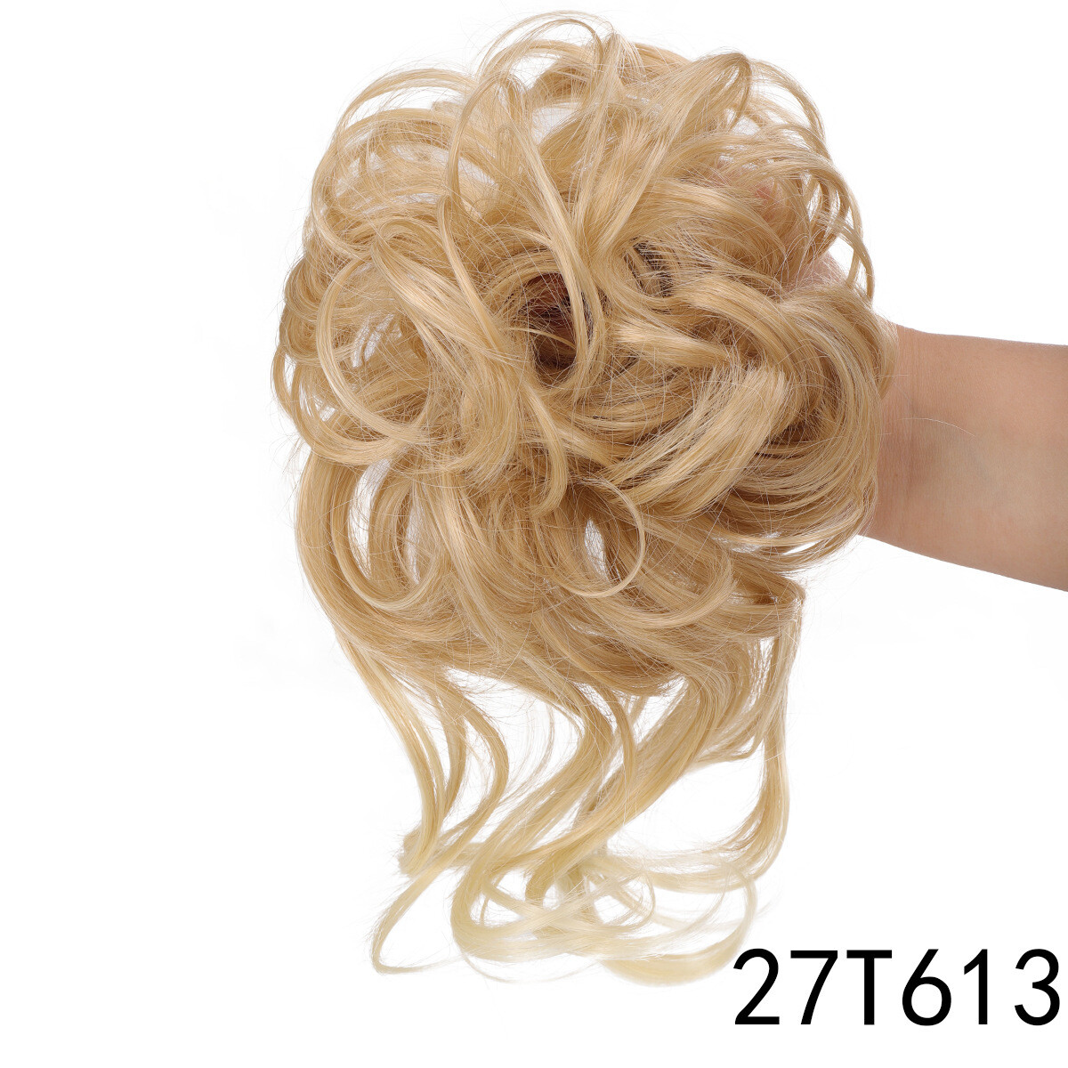 Messy Bun Hairpieces Chignon Curly Hair Extensions as Human Hair 3-5 DAYS DELIVE