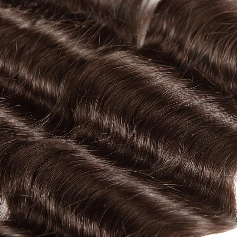 Chocolate Brown Body Wave Human Hair Extensions – 3 Bundles, 26-30