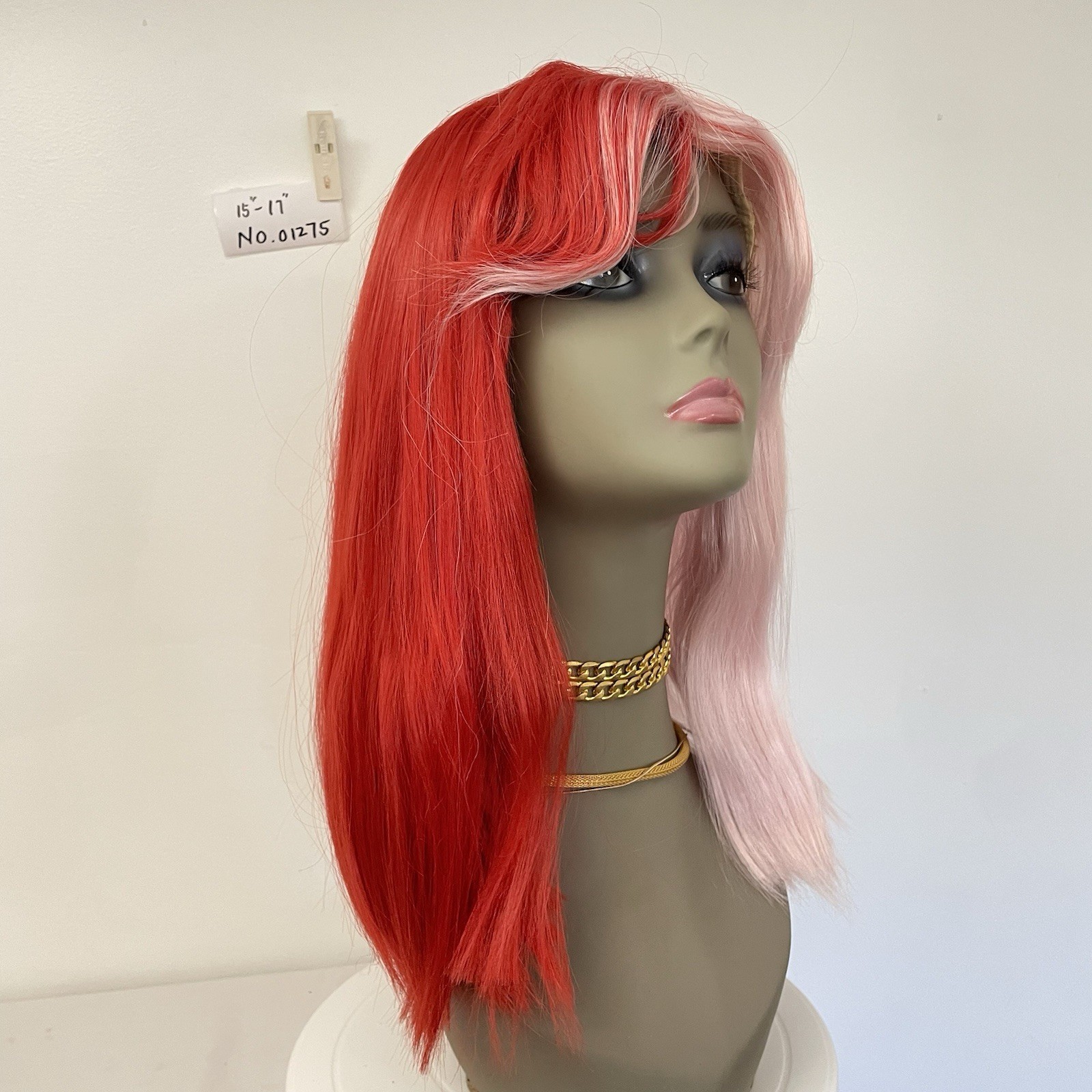 WIG. NO01275 (15-17 inch ) one size adjustable elastic band.