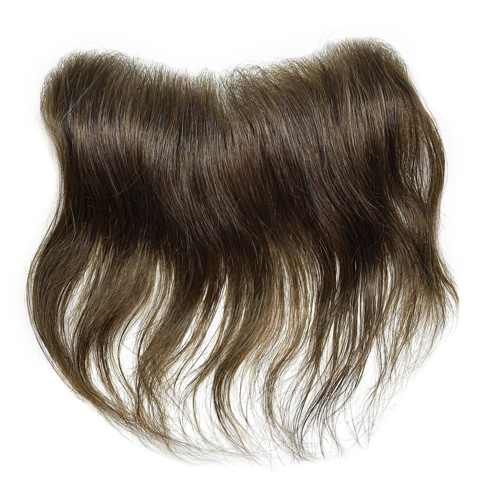 Natural Mens Frontal Swiss Lace Front Hairpiece for Receding Hairline Human Hair