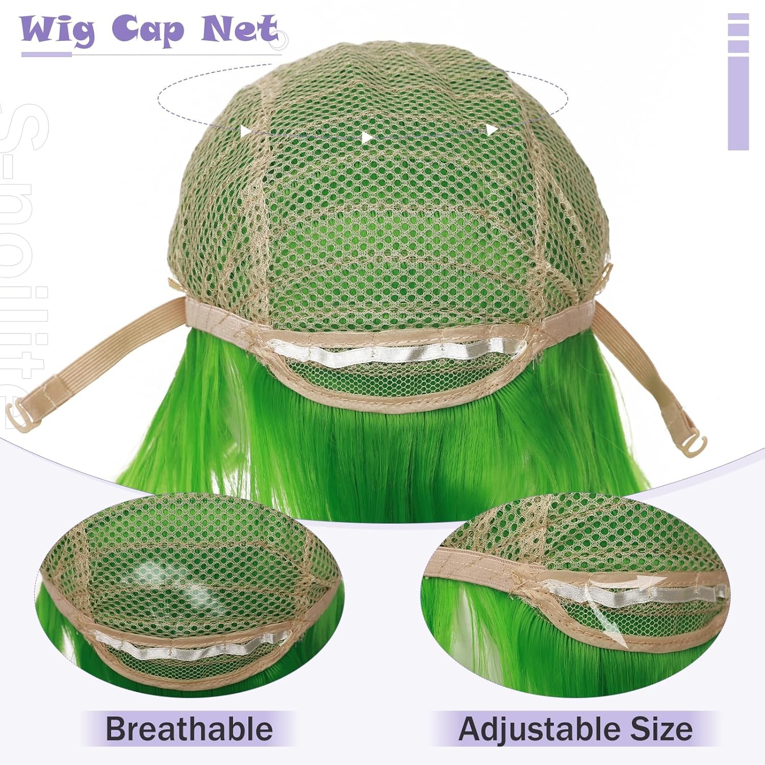 Unisex Short Green Wig Women Men’s Short Layered Fluffy Spiky Wigs with Bangs