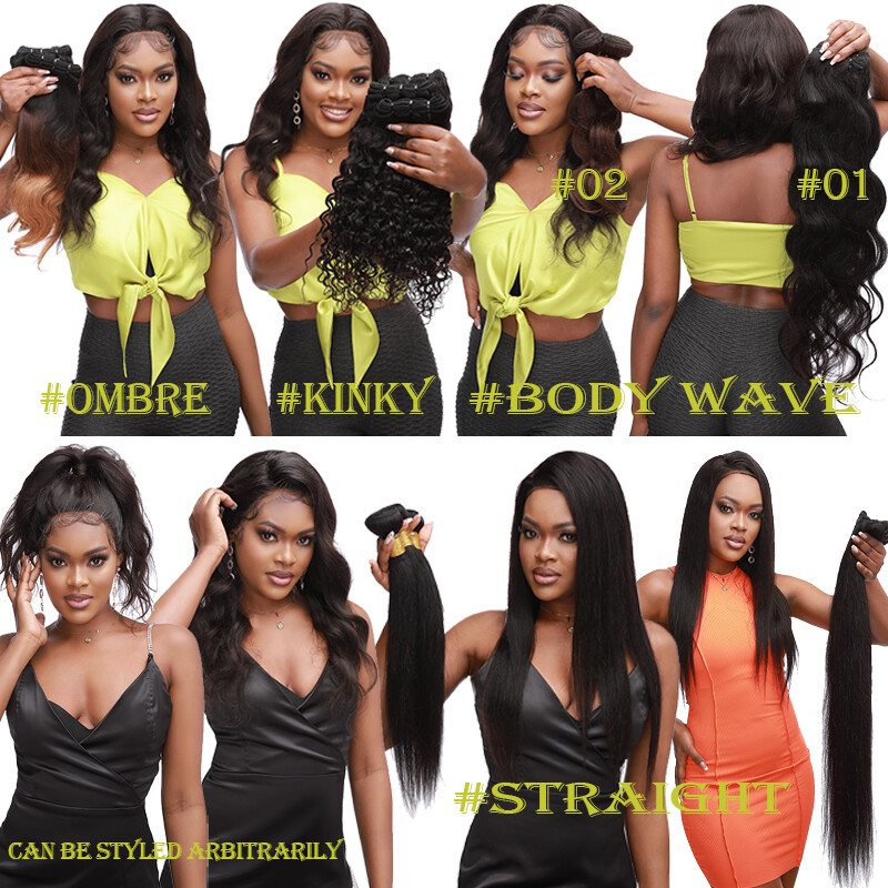 Cambodian Raw Hair Sewing Weaving Bundles Weft Virgin Remy Human Hair Extensions