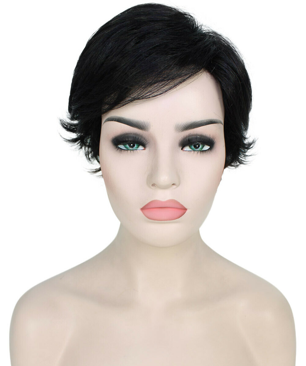Dorothy – Straight Kanekalon Synthetic Fiber Full Wig, 2-4.5 in, Black