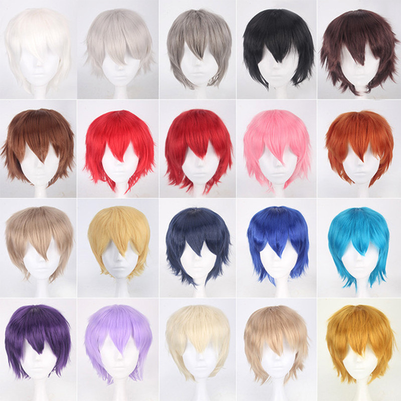 Lady Girl Wig Women Wen Unisex Short Full Hair Wigs Cosplay Party Heat Resistant