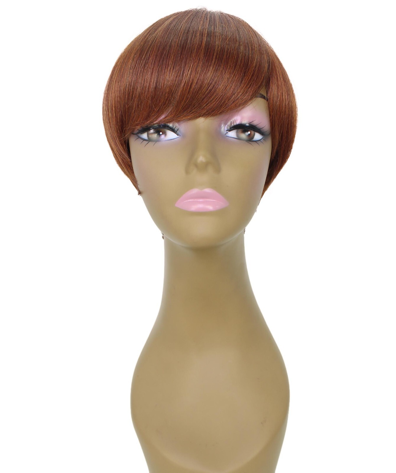 LUXLUXE Trinity Straight Bob 9 in Long Full No Lace Wig, Multiple Colors,BF-0008